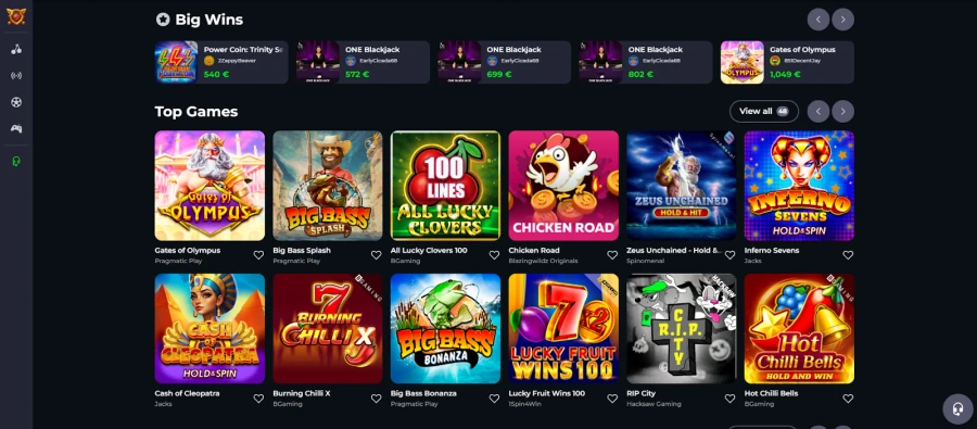 Chocospin casino‑specifieke